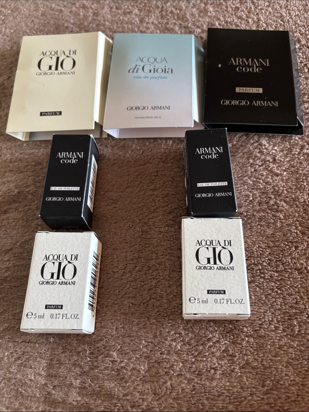 Men Giorgio Armani assortment of fragrances